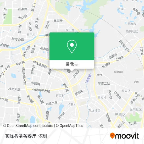 顶峰香港茶餐厅地图