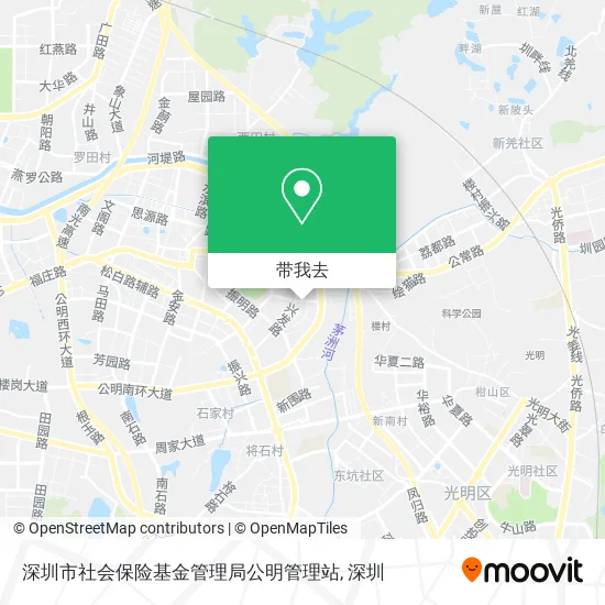 深圳市社会保险基金管理局公明管理站地图