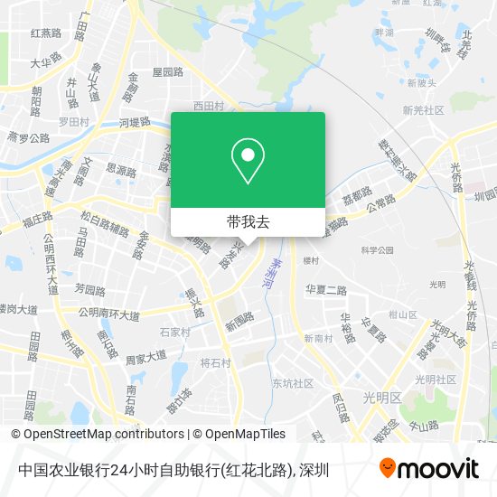 中国农业银行24小时自助银行(红花北路)地图
