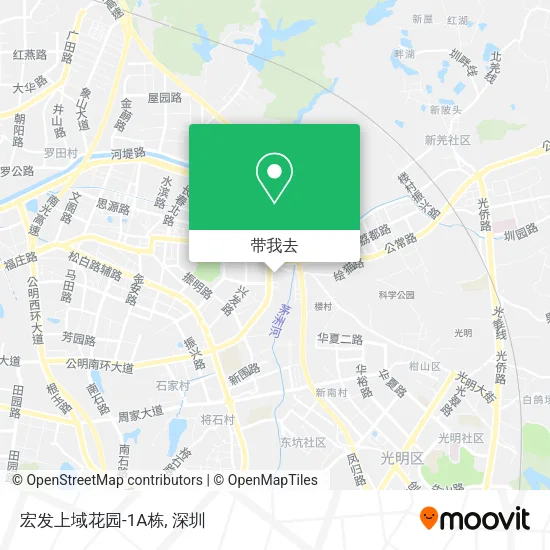 宏发上域花园-1A栋地图