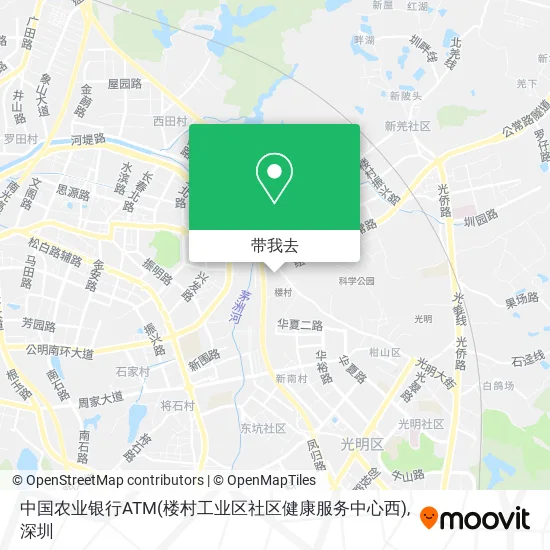 中国农业银行ATM(楼村工业区社区健康服务中心西)地图