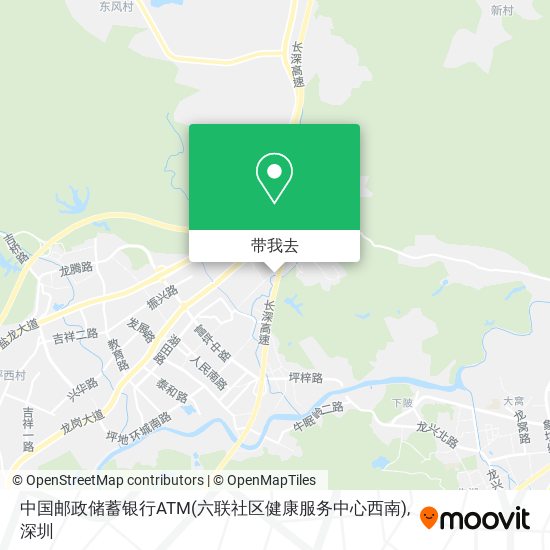 中国邮政储蓄银行ATM(六联社区健康服务中心西南)地图