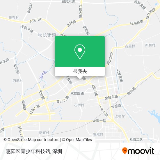 惠阳区青少年科技馆地图