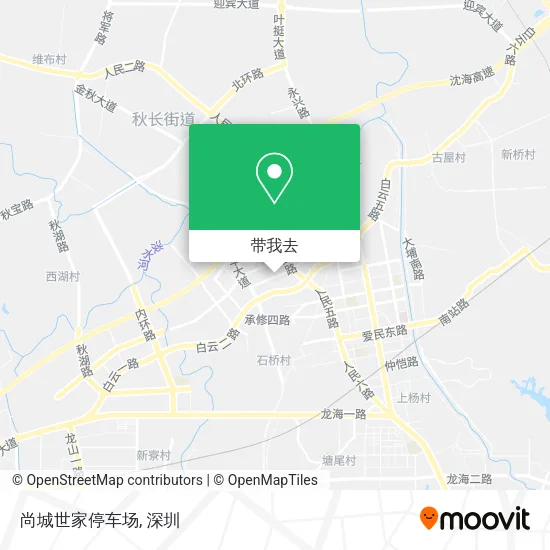 尚城世家停车场地图