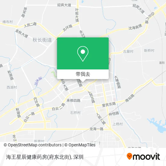 海王星辰健康药房(府东北街)地图