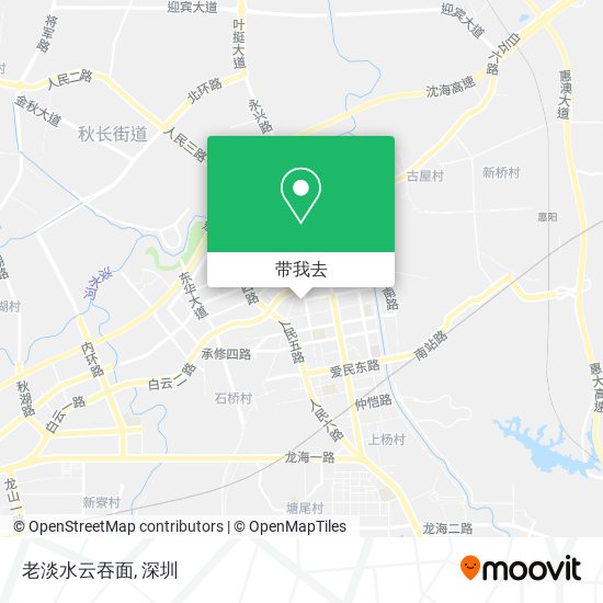 老淡水云吞面地图