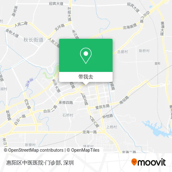 惠阳区中医医院-门诊部地图