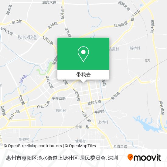 惠州市惠阳区淡水街道上塘社区-居民委员会地图
