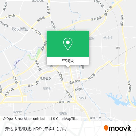 奔达康电缆(惠阳锦宏专卖店)地图