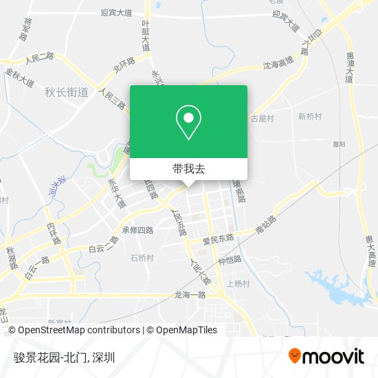 骏景花园-北门地图