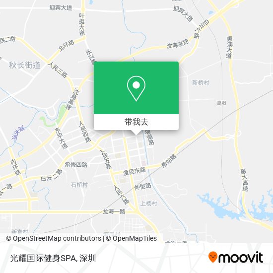 光耀国际健身SPA地图