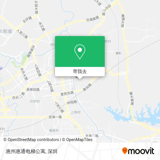 惠州惠通电梯公寓地图