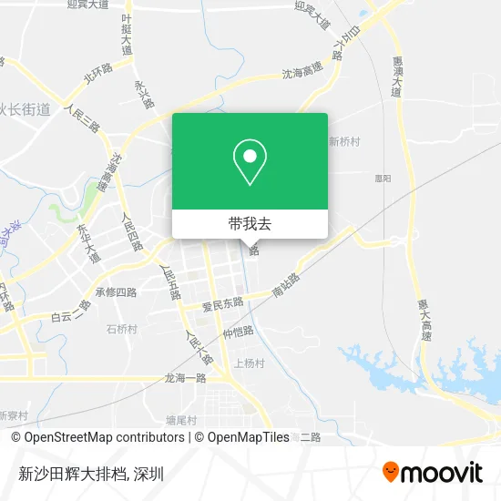 新沙田辉大排档地图