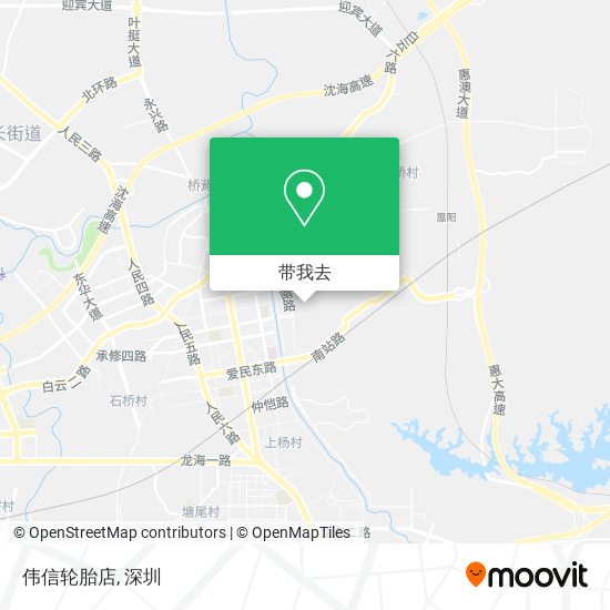 伟信轮胎店地图