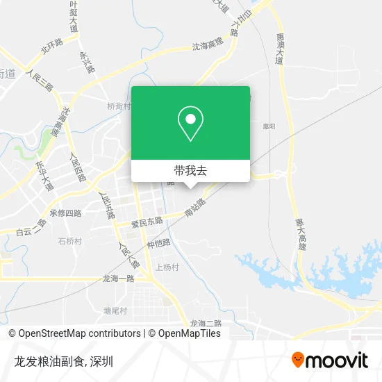 龙发粮油副食地图