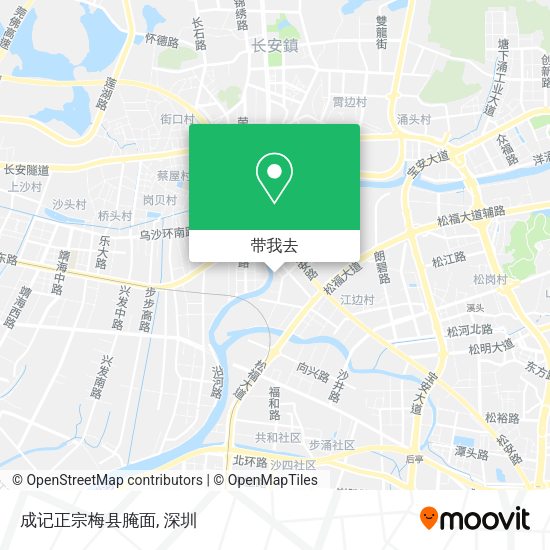 成记正宗梅县腌面地图