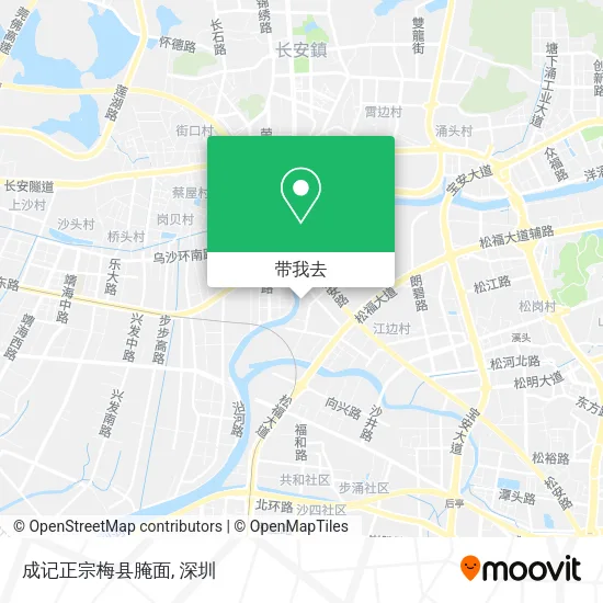 成记正宗梅县腌面地图