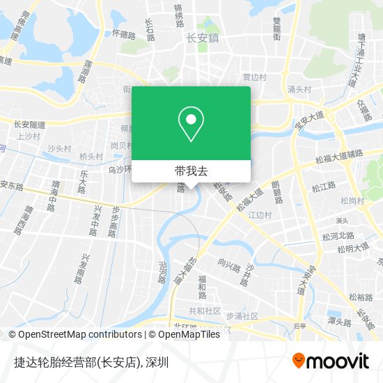 捷达轮胎经营部(长安店)地图