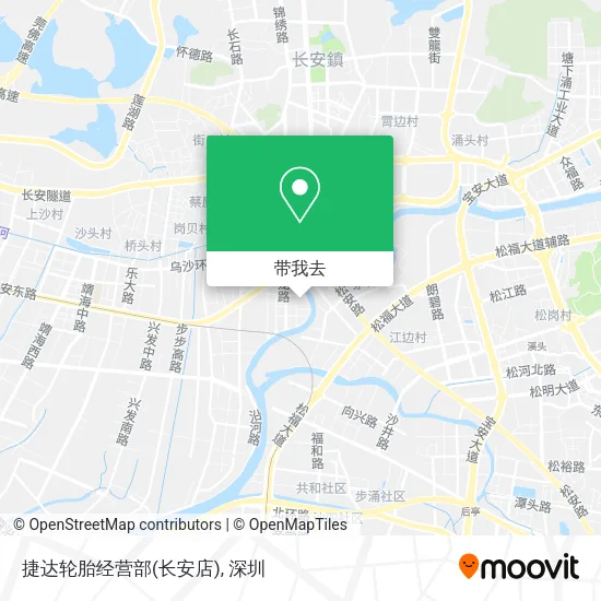 捷达轮胎经营部(长安店)地图