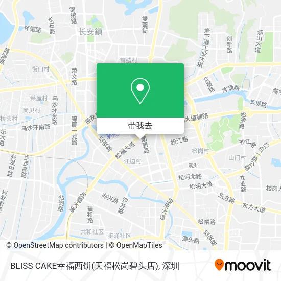 BLISS CAKE幸福西饼(天福松岗碧头店)地图