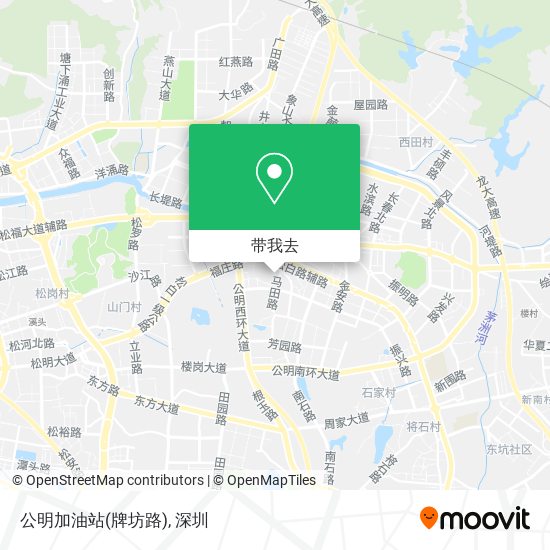 公明加油站(牌坊路)地图