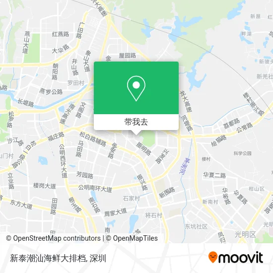 新泰潮汕海鲜大排档地图