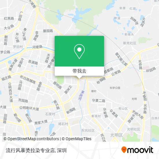 流行风暴烫拉染专业店地图