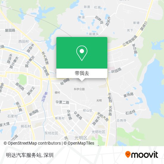 明达汽车服务站地图