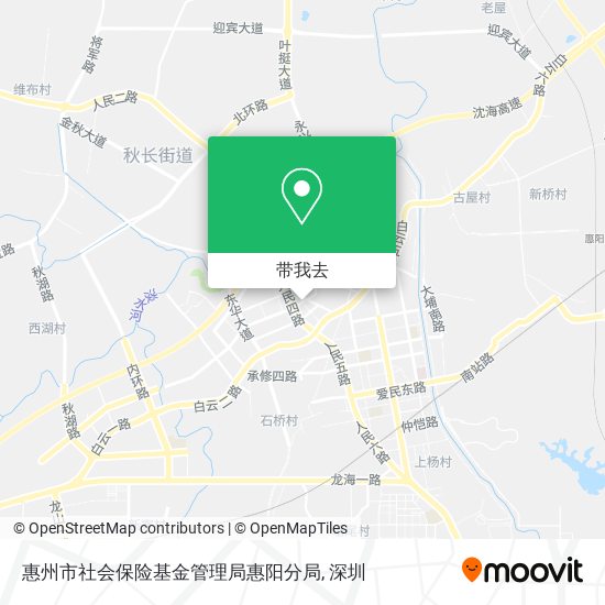 惠州市社会保险基金管理局惠阳分局地图