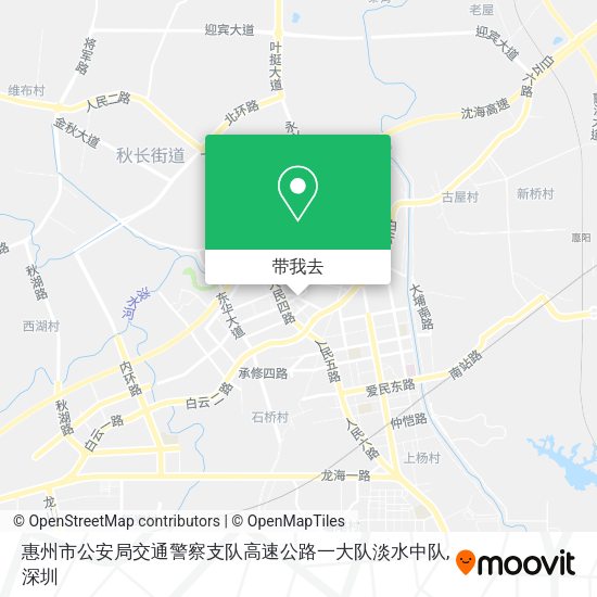 惠州市公安局交通警察支队高速公路一大队淡水中队地图