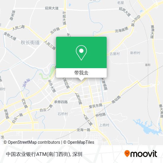 中国农业银行ATM(南门西街)地图