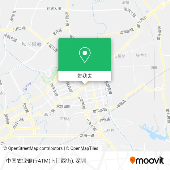 中国农业银行ATM(南门西街)地图