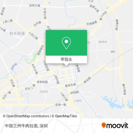 中国兰州牛肉拉面地图