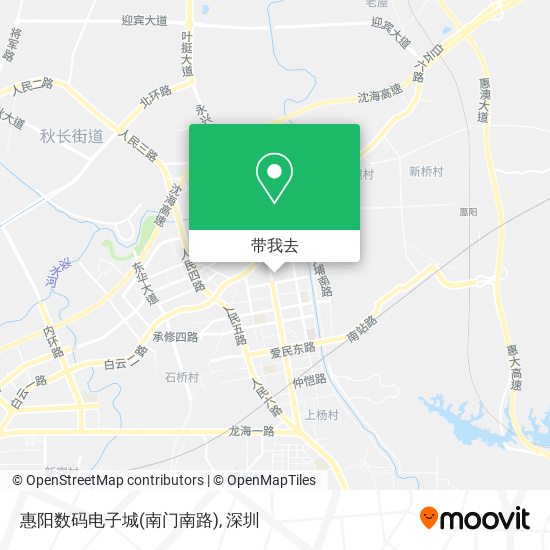 惠阳数码电子城(南门南路)地图