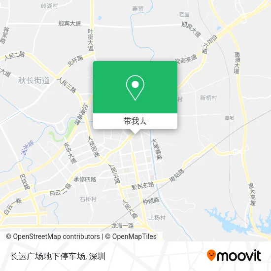 长运广场地下停车场地图