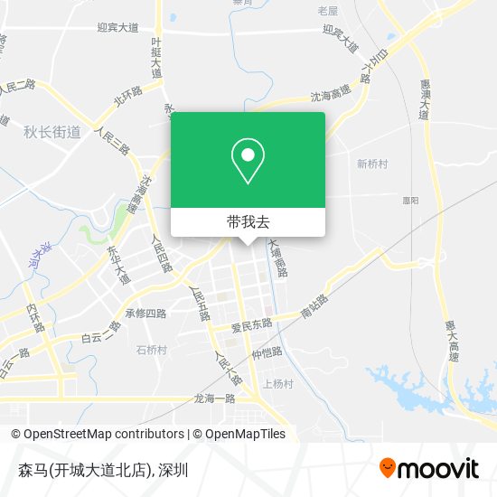森马(开城大道北店)地图