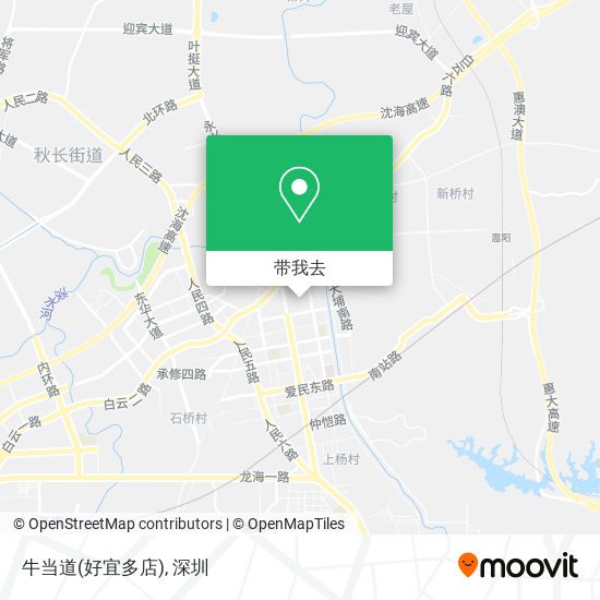 牛当道(好宜多店)地图
