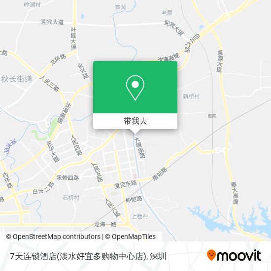 7天连锁酒店(淡水好宜多购物中心店)地图