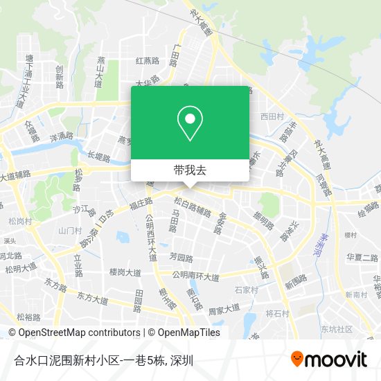 合水口泥围新村小区-一巷5栋地图