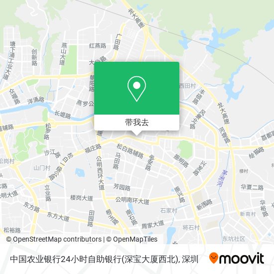 中国农业银行24小时自助银行(深宝大厦西北)地图