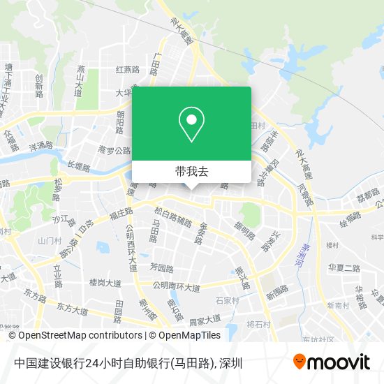 中国建设银行24小时自助银行(马田路)地图