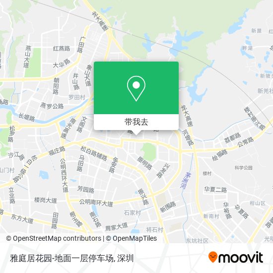雅庭居花园-地面一层停车场地图
