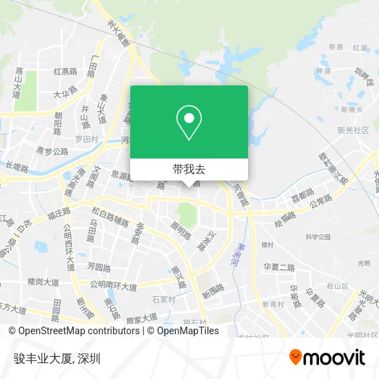 骏丰业大厦地图