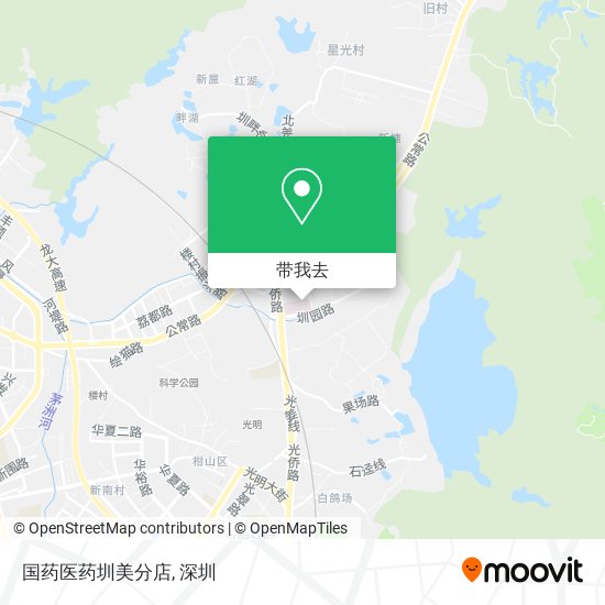 国药医药圳美分店地图
