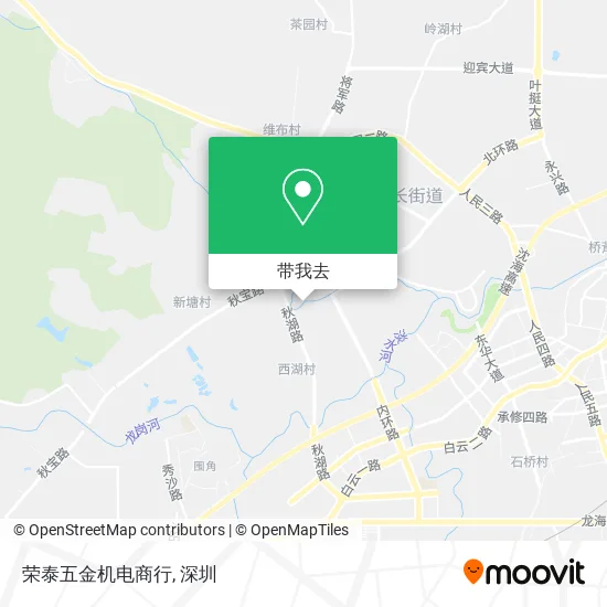 荣泰五金机电商行地图