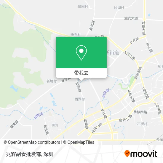 兆辉副食批发部地图