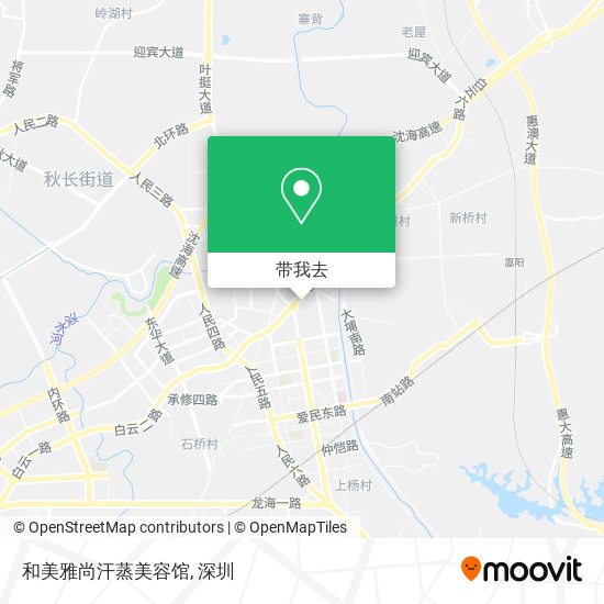 和美雅尚汗蒸美容馆地图