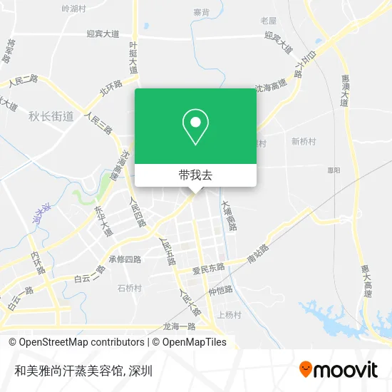 和美雅尚汗蒸美容馆地图