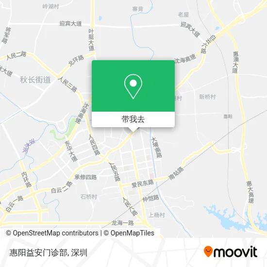 惠阳益安门诊部地图