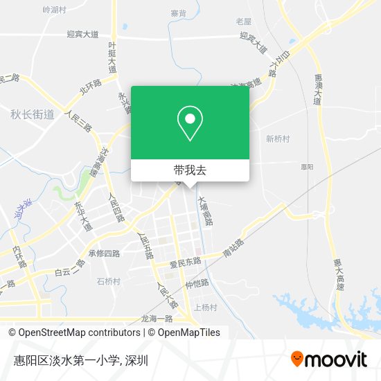 惠阳区淡水第一小学地图